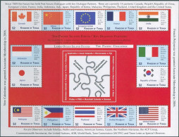 Tonga 2012 SG1659 2p X14 South Pacific Conference Flags MS MNH - Tonga (1970-...)
