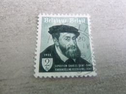 Belgique - Exposition Charles Quint - Gand - Val 2f. - Bleu-vert Et Noir - Oblitéré - Année 1955 - - Used Stamps