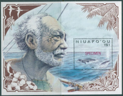 Niuafo'ou 1990 SG147 Polynesian Whaling SPECIMEN MS MNH - Tonga (1970-...)