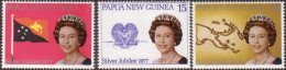 Papua New Guinea 1977 SG330-332 Silver Jubilee Set MNH - Papua Nuova Guinea