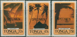 Tonga 1984 SG893-895 Christmas SPECIMEN Set MNH - Tonga (1970-...)