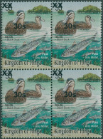 Tonga 2008 SG1615 30s On 55s Black Ducks And Grey Mullet Block MNH - Tonga (1970-...)