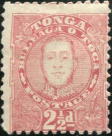 Tonga 1895 SG33 2½d Rose King George II MH - Tonga (1970-...)