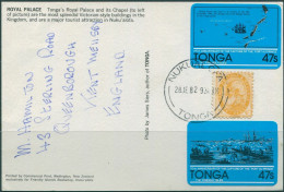 Tonga 1892 SG9-801 6d Yellow-orange King George I On Postcard - Tonga (1970-...)