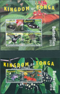 Tonga Express 2015 SGE17 SGE20 Butterflies (2) MS MNH - Tonga (1970-...)