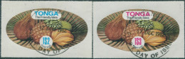 Tonga 1982 SG689a-689b Mixed Fruit Pair FU - Tonga (1970-...)