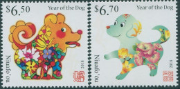 Niuafo'ou 2017 SG470-471 Year Of The Dog Set MNH - Tonga (1970-...)