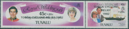 Tuvalu 1982 SG187-188 Royal Wedding Cyclone Relief Surcharges Set MNH - Tuvalu (fr. Elliceinseln)