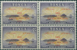 Tonga Official 1962 SGO14 5/- Centenary Of Emancipation Block MNH - Tonga (1970-...)