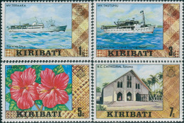 Kiribati 1980 SG121-124 Ships Flower Church MNH - Kiribati (1979-...)