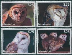 Niuafo'ou Express 2012 SGE1-E4 Barn Owls Set MNH - Tonga (1970-...)