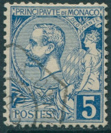 Monaco 1891 SG13 5c Blue Prince Albert FU - Other & Unclassified