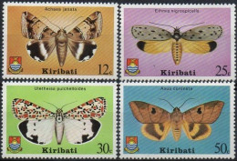 Kiribati 1980 SG117-120 Moths Set MNH - Kiribati (1979-...)