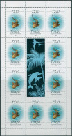 Tonga 1988 SG1017a 10p Variegated Shark 1992 Sheetlet MNH - Tonga (1970-...)