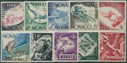 Monaco 1953 SG463-472 Olympic Games Set MNH - Sonstige & Ohne Zuordnung