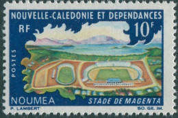 New Caledonia 1967 SG426 10f Magenta Stadium MLH - Andere & Zonder Classificatie