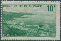 Monaco 1939 SG191 10f Green Aerial View MLH - Autres & Non Classés