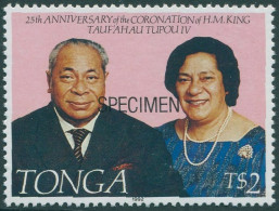 Tonga 1992 SG1185 2p Coronation SPECIMEN MNH - Tonga (1970-...)