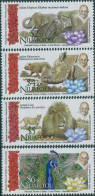 Niuafo'ou 2016 SG419-422 Gandhi Indian Animals Set MNH - Tonga (1970-...)