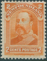 Newfoundland 1897 SG86 2c Orange Prince Of Wales KEVII MH - 1865-1902