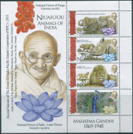 Niuafo'ou 2016 SG423 Gandhi Indian Animals Sheetlet MNH - Tonga (1970-...)