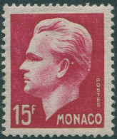 Monaco 1950 SG431 15f Red Prince Rainier III MH - Andere & Zonder Classificatie