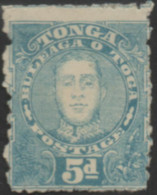 Tonga 1895 SG34 5d Blue King George II MH - Tonga (1970-...)
