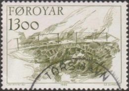 Faroe Islands 1986 SG139 13k Skaelingur Bridge Streymoy FU - Isole Faroer