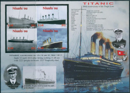 Niuafo'ou 2012 SG366 Titanic Imperf MS MNH - Tonga (1970-...)