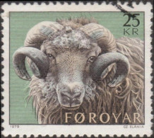 Faroe Islands 1979 SG41 25k Sheep Rearing FU - Isole Faroer