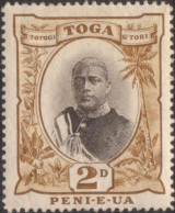 Tonga 1897 SG40 2d King George II Type I MH - Tonga (1970-...)