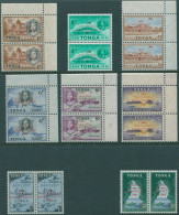 Tonga 1961 SG120-127 Emancipation Pairs With Broken "P" Flaw Sets MNH - Andere & Zonder Classificatie