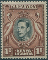 Kenya Uganda Tanganyika 1938 SG131ai 1c Black And Red-brown KGVI Cranes #3 MNH ( - Kenya, Oeganda & Tanganyika