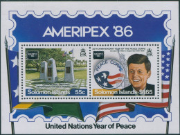 Solomon Islands 1986 SG567 Ameripex Stamp Exhibition MS MNH - Salomon (Iles 1978-...)