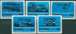 Tonga 1981 SG798-802 Capture Of Port Au Prince SPECIMEN Set MNH - Tonga (1970-...)