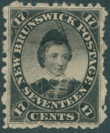 New Brunswick 1860 SG19 17c Black Prince Of Wales KEVII #1 MH - Usados