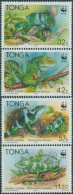 Tonga 1990 SG1105-1108 Banded Iguana Set MNH - Tonga (1970-...)