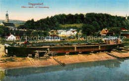 72789278 Deggendorf Donau Ufervorstadt Mit Geiersberg Alter Frachtkahn Deggendor - Deggendorf