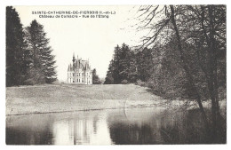 37  Sainte Catherine De Fierbois -  Chateau De Comacre - Vue De L'etang - Other & Unclassified