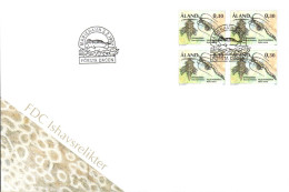 ALAND FDC 1997 ANIMAL VESTIGE DE LA PERIODE GLACIAIRE - Ålandinseln