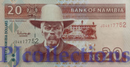 NAMIBIA 20 DOLLARS 2002 PICK 6b UNC - Namibië