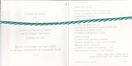 Cedric Van De Sompel-Van Heghe, Zottegem 2005; Merelbeke 2005. Foto - Obituary Notices