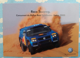 PUBLICITE VOLKSWAGEN V W RACE TOUAREG - Werbepostkarten