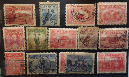 AUSTRALIA 1927 - 1937 , Petit Lot De 14 Timbres Obl,  Cote 40 Euros - Collezioni