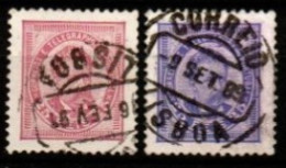 PORTUGAL     -    1882 .  Y&T N° 60 / 60a Oblitérés. - Used Stamps