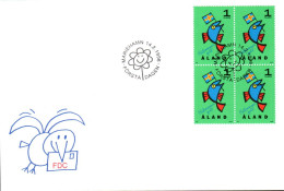 ALAND FDC 1996 TIMBRE DE VOEUX - Aland