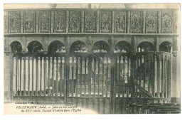 10 . Villemaur . Jubé En Bois Sculpté Du XVIe Siècle  . Façade D'entrée Dans L'église - Autres & Non Classés