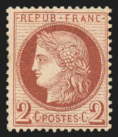 N°51, Cérès 2c Rouge-brun, Neuf * Légère Trace De Charnière - TB - 1871-1875 Cérès