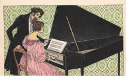 M. M. VIENNE * CPA Illustrateur Jugendstil Art Nouveau * Vienne Viennoise * Pianiste Piano Instrument Musique - Autres & Non Classés