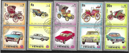 YEMEN REGNO - 1970 - AUTOMOBILI - SERIE 5 VALORI - USATA (YVERT 290) - Cars